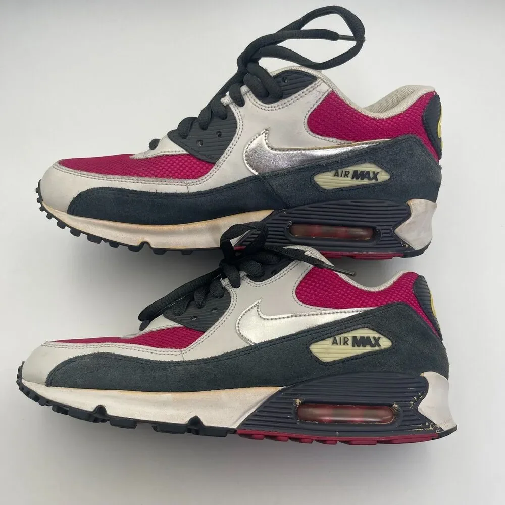 Nike Air Max 90‎ Fuchsia 325213-606 Sneakers Womens 11 Running Shoes